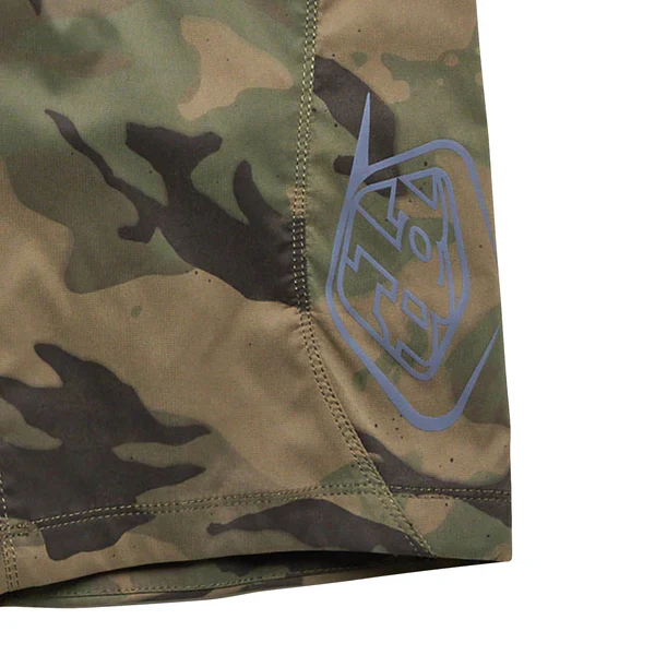 Troy Lee Designs Short De Bicicleta Para Niños Flowline Shell Spray Camo Army - Image 2