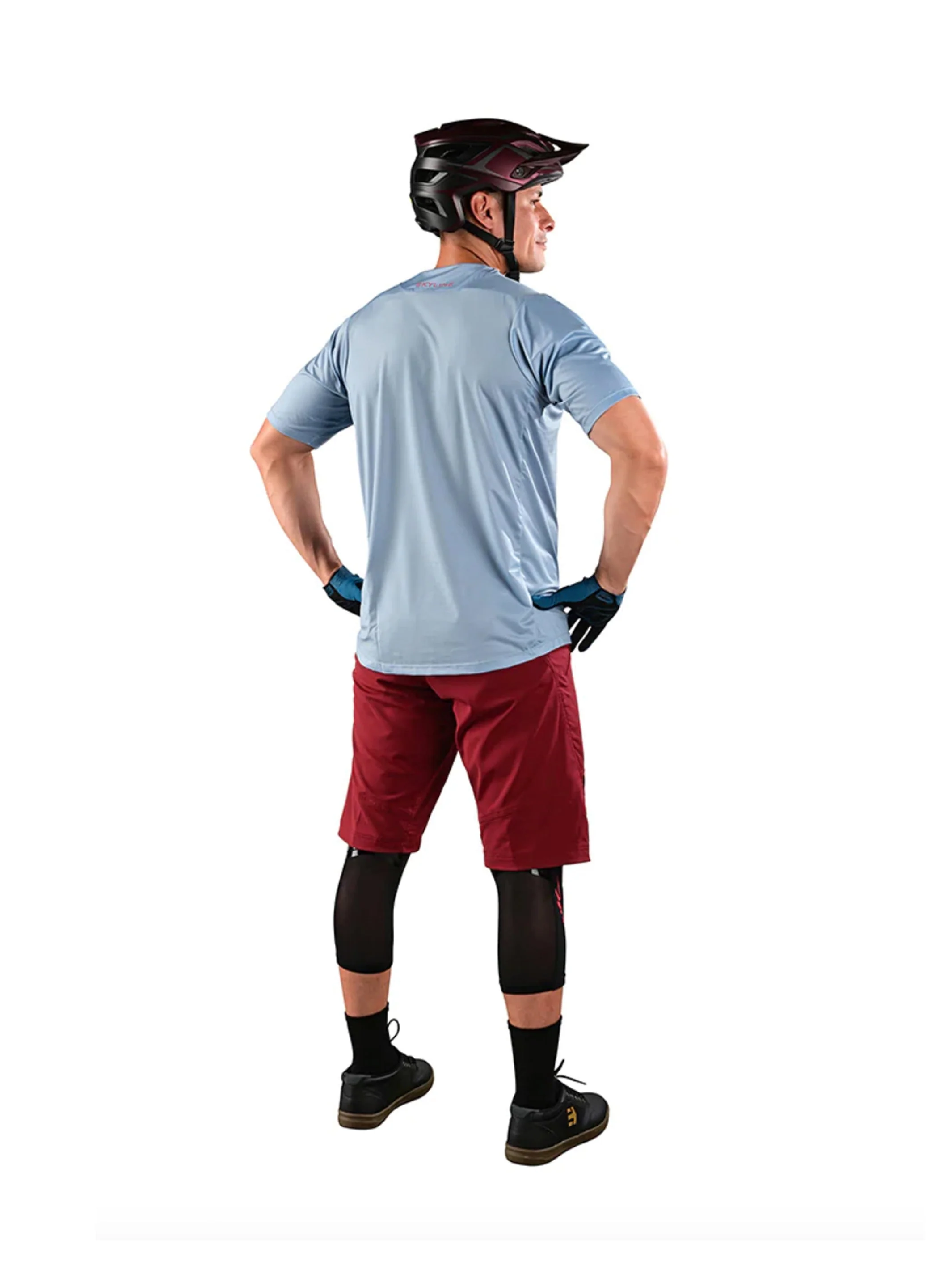 Troy Lee Designs Short de Bicicleta Skyline Shell Burdeo Sin Liner - Image 4