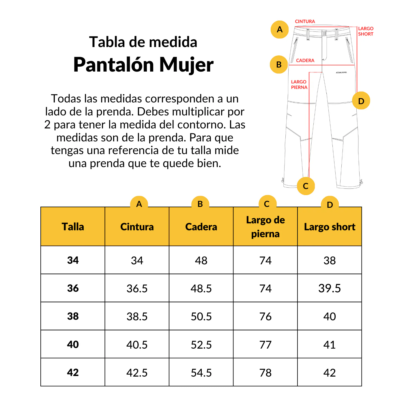Pantalón de Trekking Desmontable Andino Mujer Atakama Outdoor - Image 6