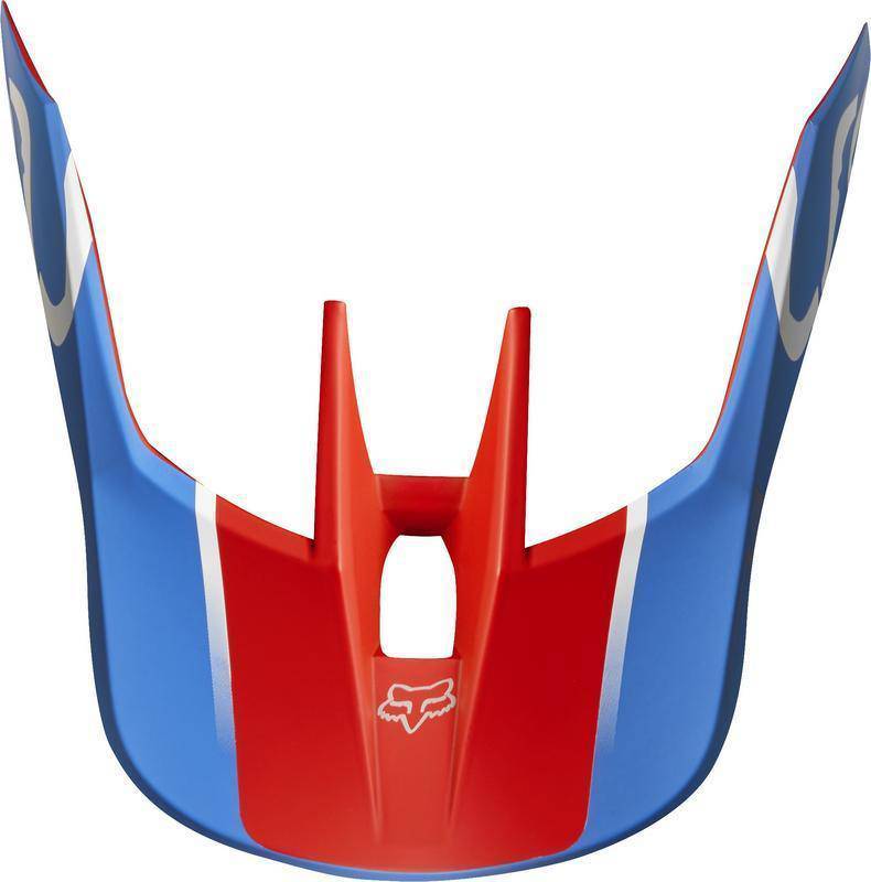 Visera Moto V3 Kila Azul Rojo Fox Racing