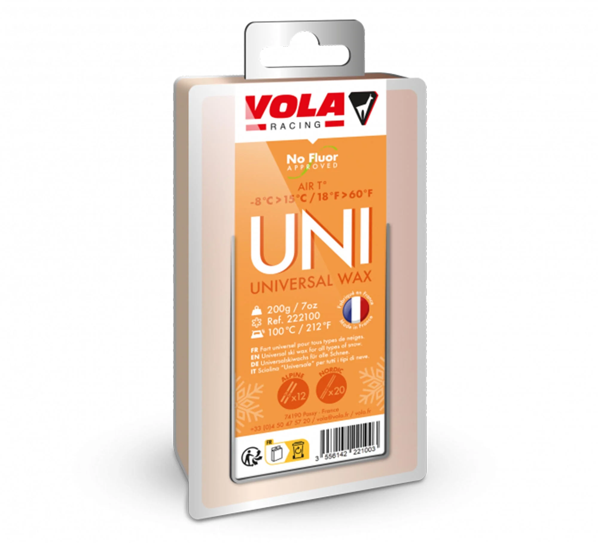 Vola Cera Universal Naranja 200 gr