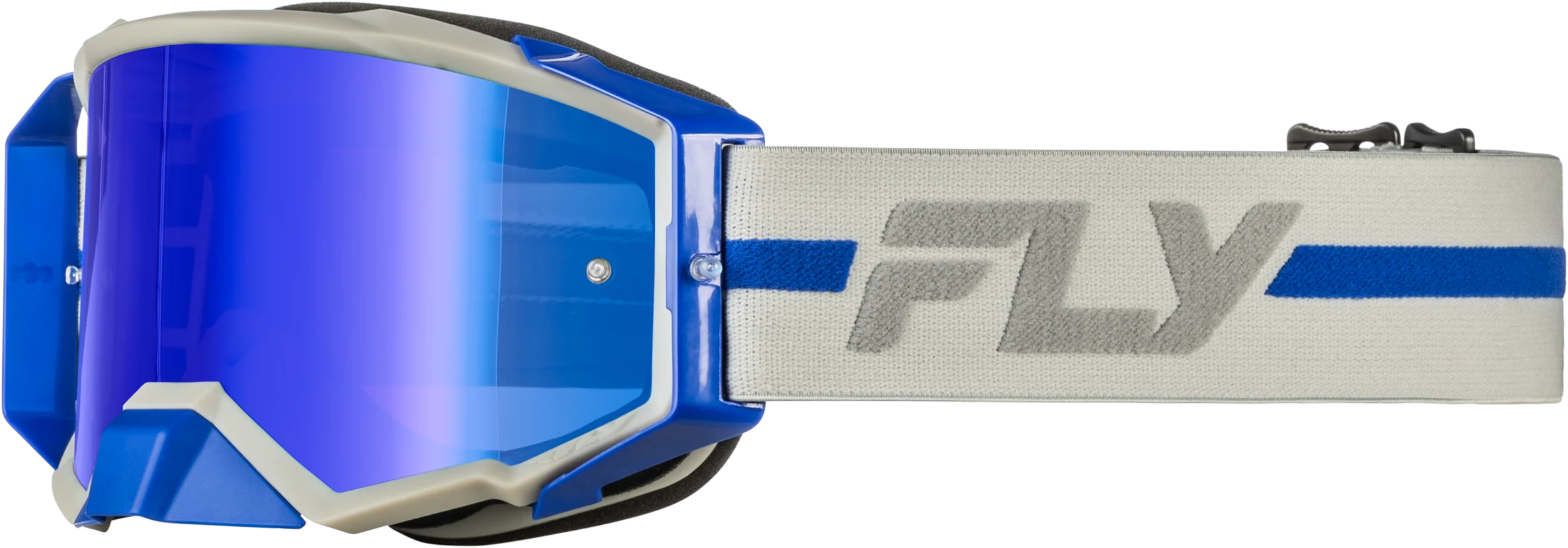 Zone Pro Goggle Grey/Blue W/ Blue Mirror/Smoke Lens